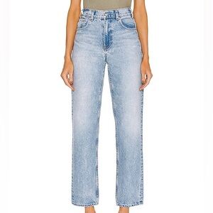 GRLFRND The Sophia Super High Rise Tomboy Straight Jeans in Park Avenue